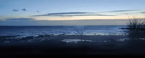 Dawn at Cresswell, northumberland