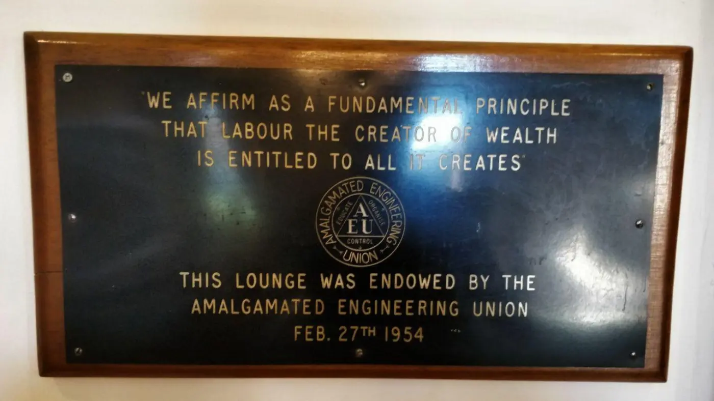 Wortley Hall plaque