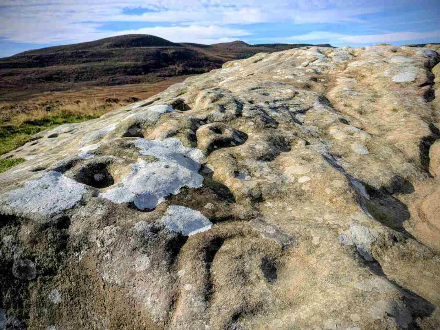 Cup and ring marks at Lordenshaw, Northumberland