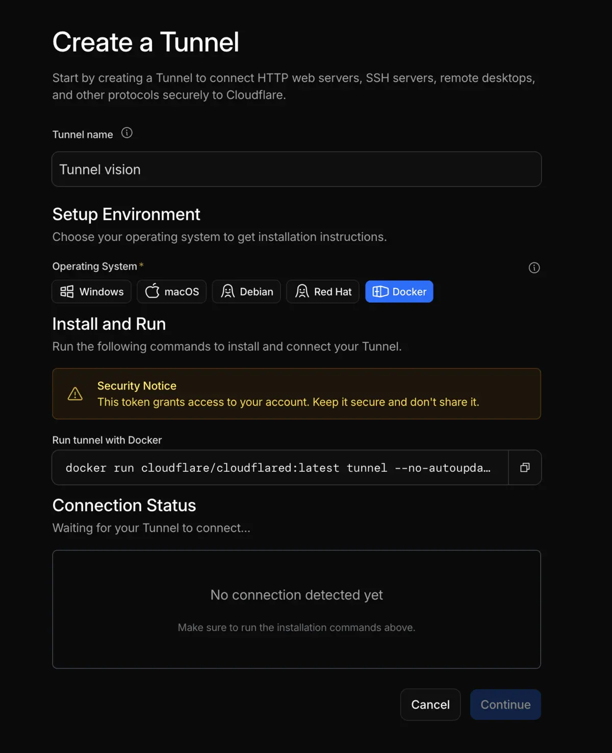 A brief guide to self-hosting websites and apps using Cloudflare Tunnel