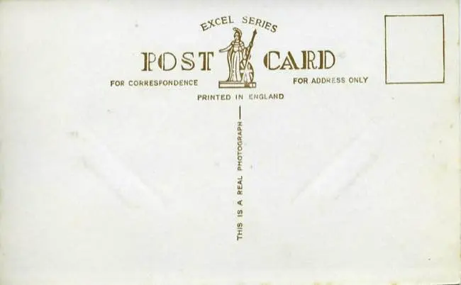 Old blank postcard
