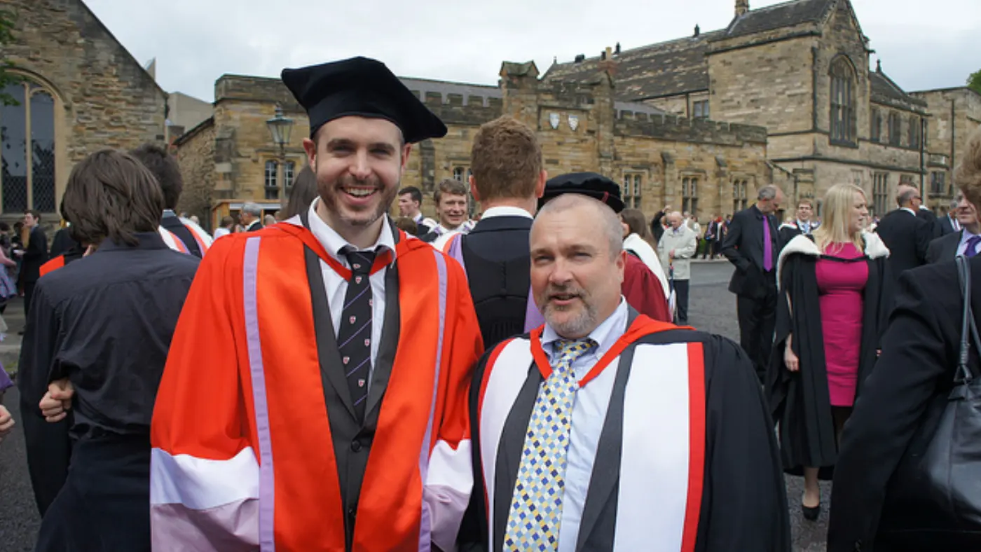 Dr. Doug with Prof. Steve Higgins