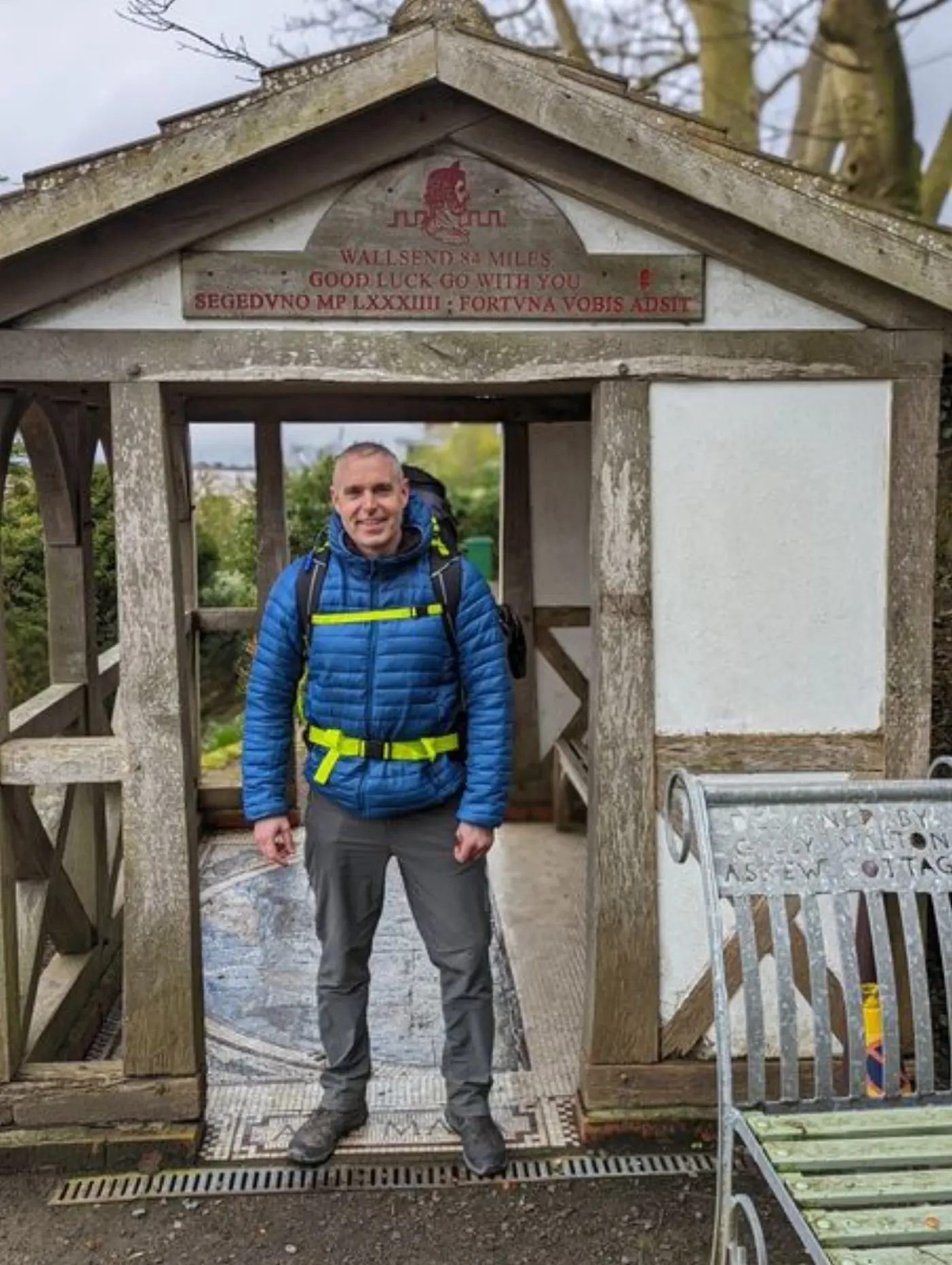 Doug in Bowness, about to start HWP walk