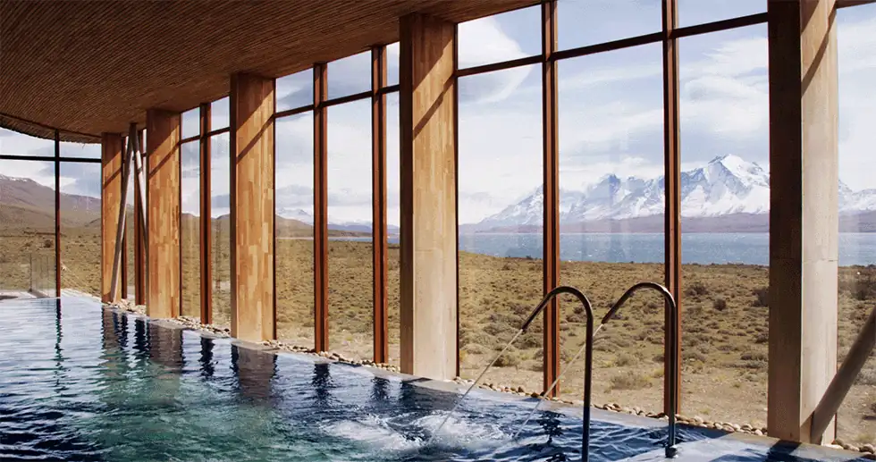 Swimming pool with a view