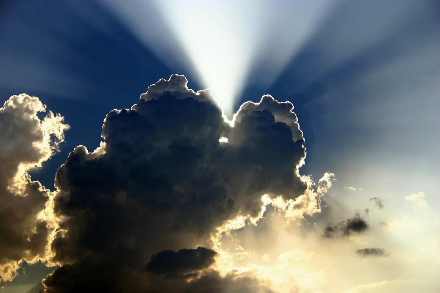 Sun behind a cloud