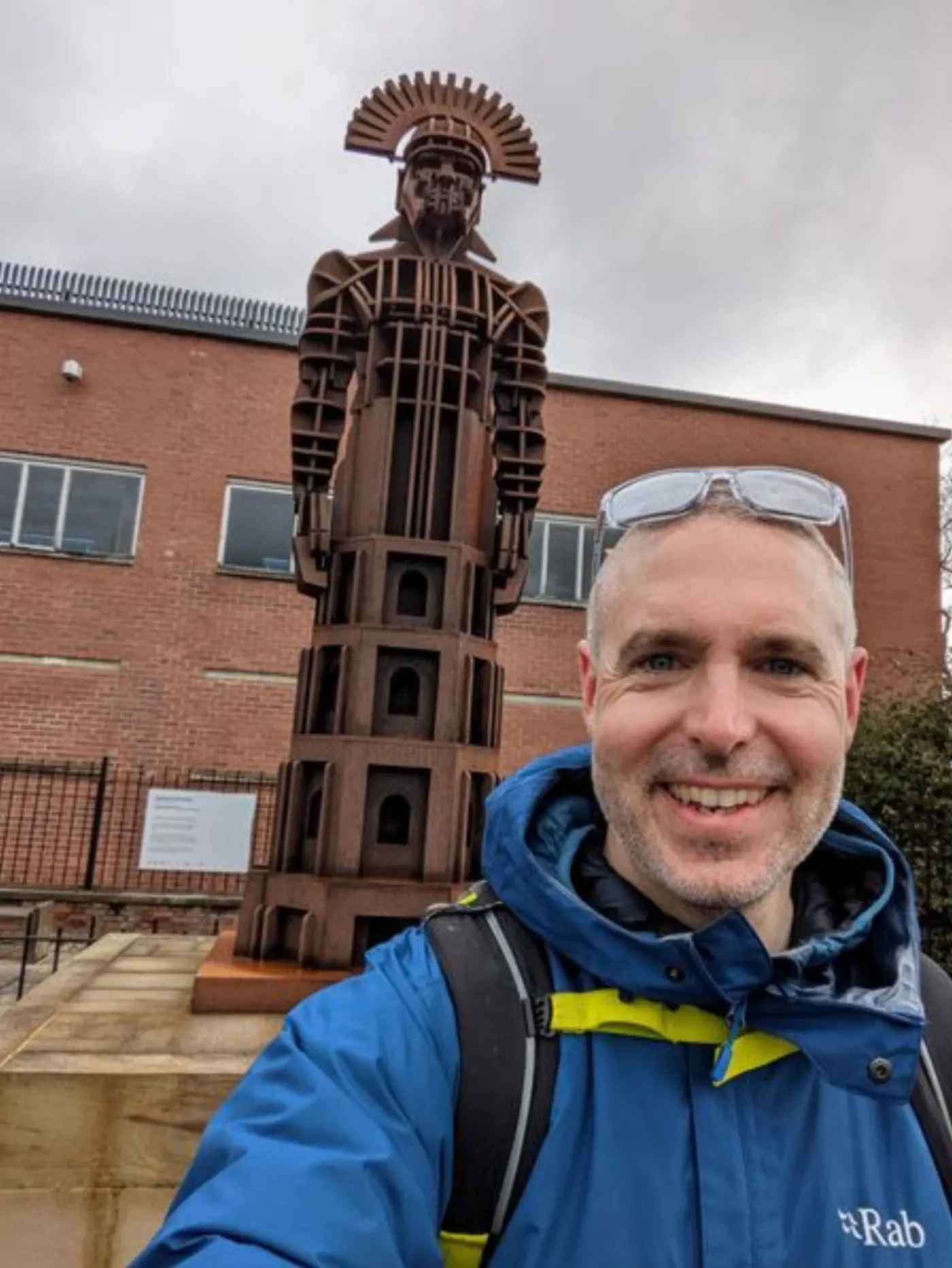Doug at the end of the walk at Segedunum, Wallsend