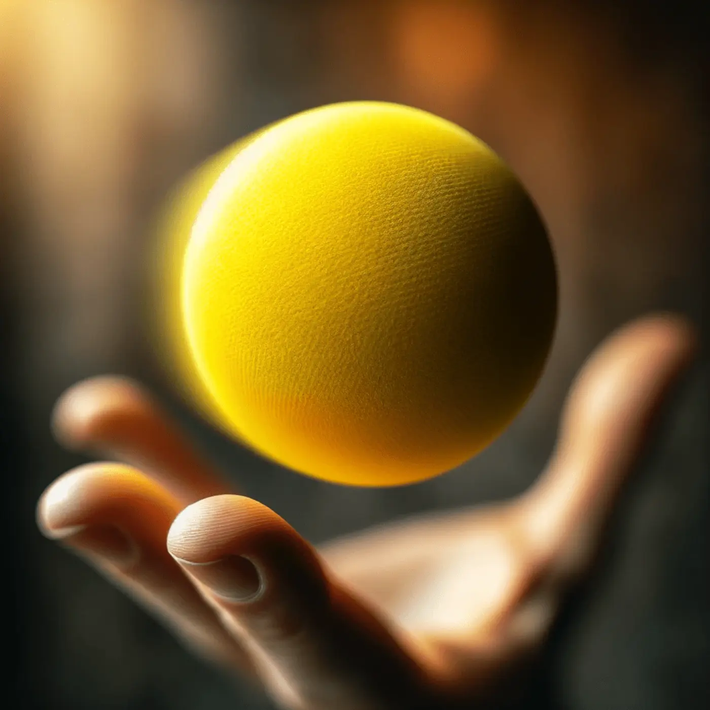 A green ball, representing the 'C' ball of the BECM juggler isophor.
