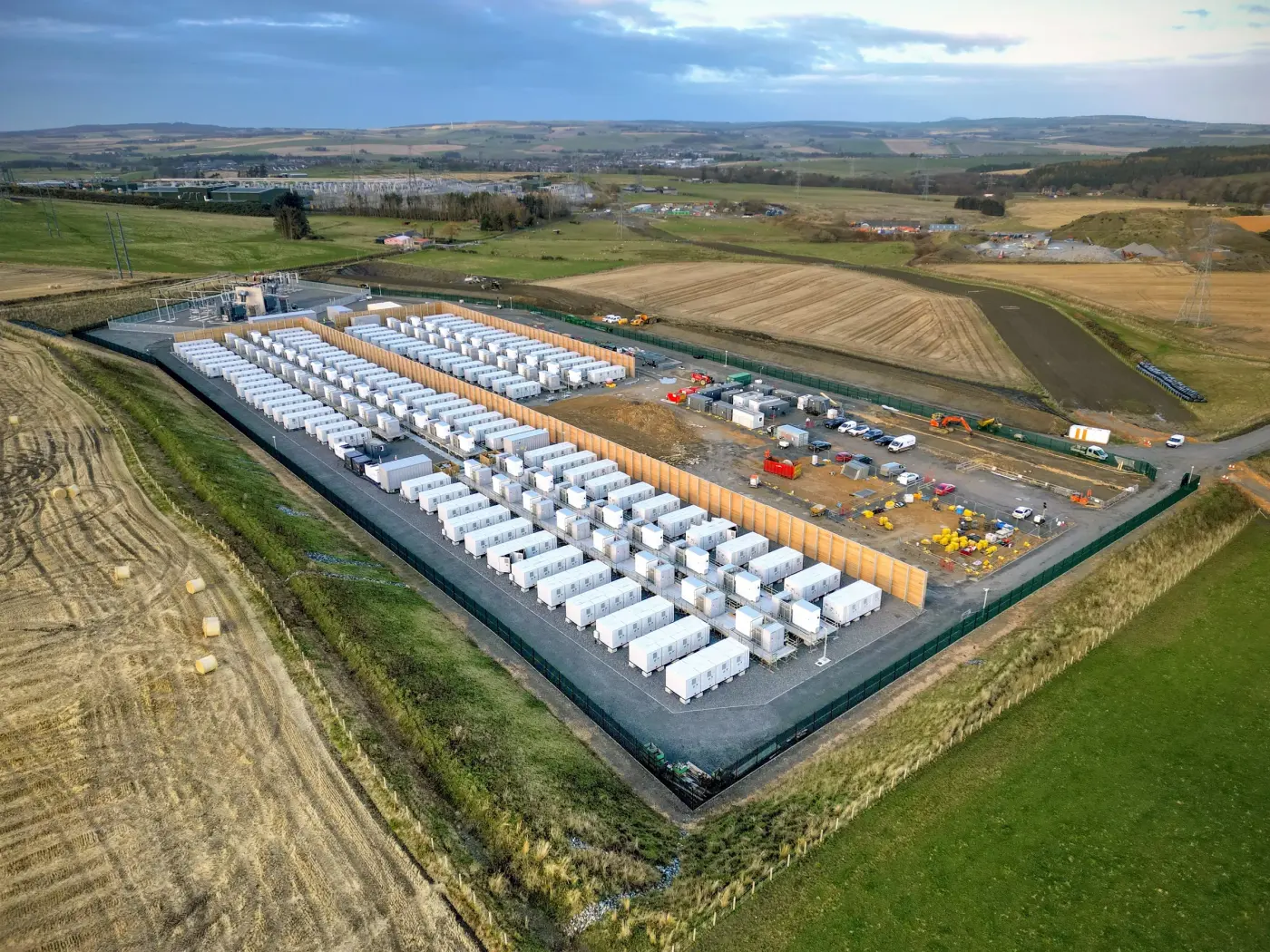 The Blackhillock grid-scale battery, located between Inverness and Aberdeen in Scotland