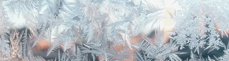 Ice on a window