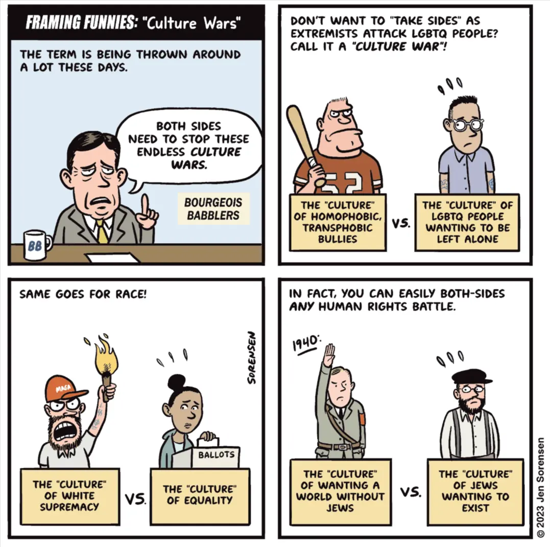 political cartoon