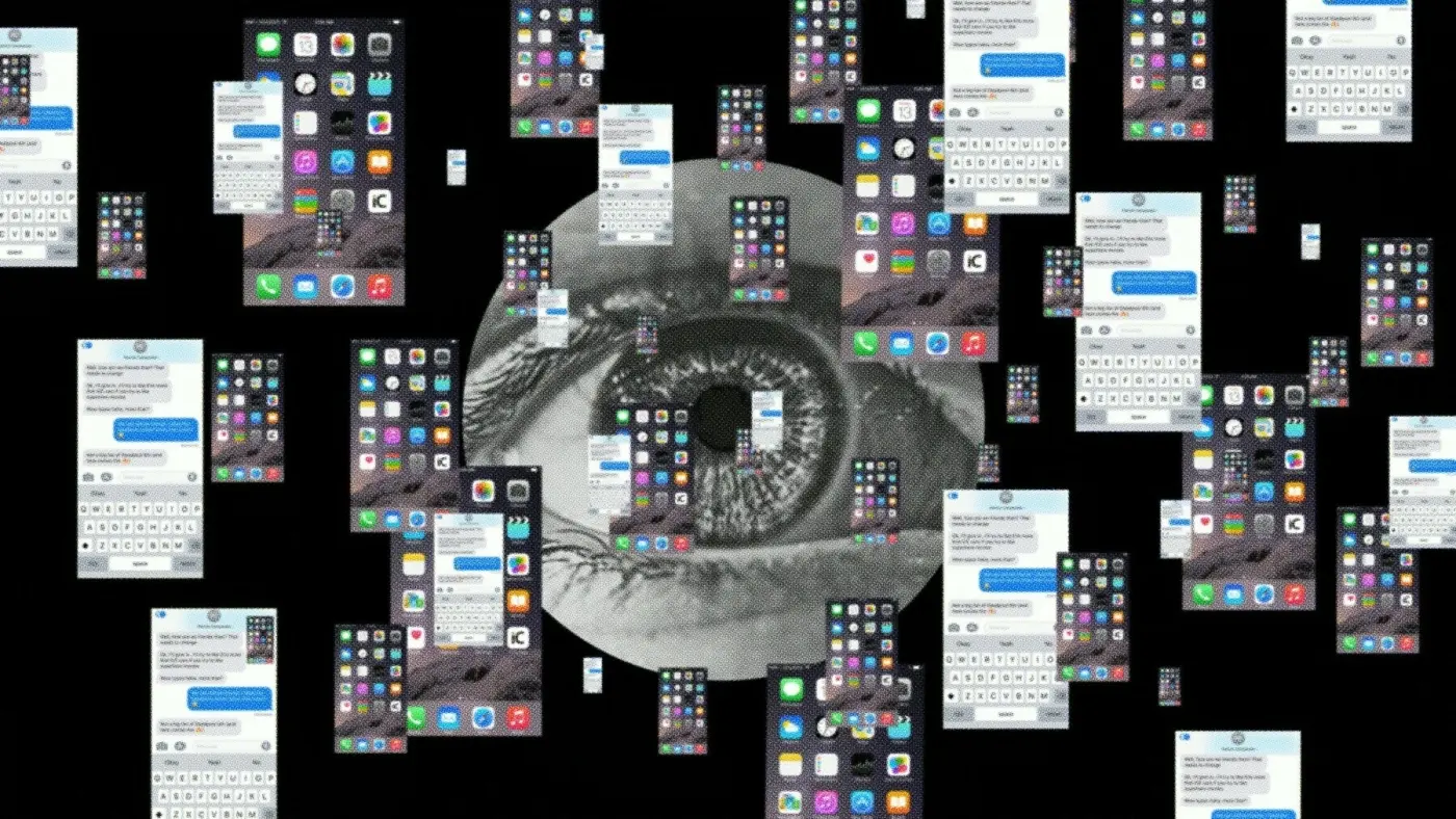 screenshots around an eye