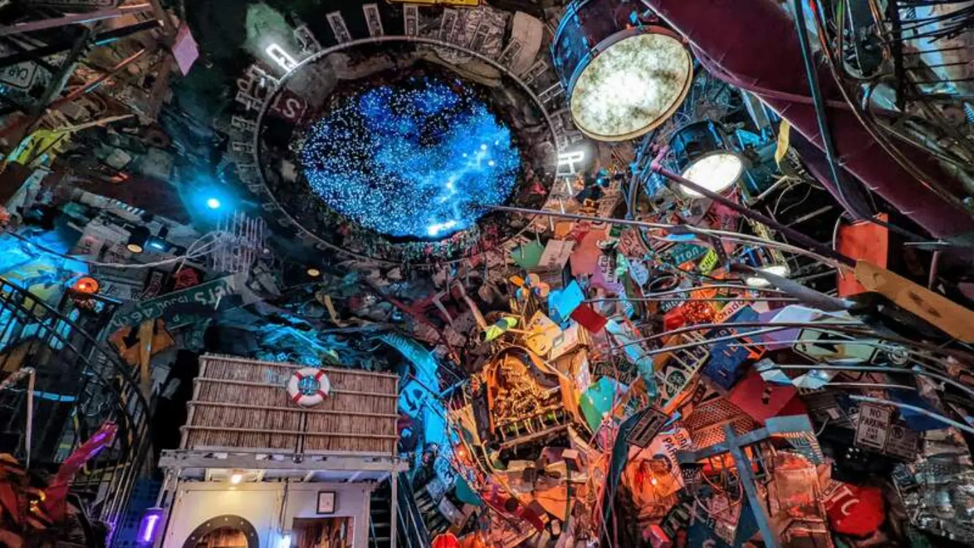 Part of the Meow Wolf art installation in Denver, CO