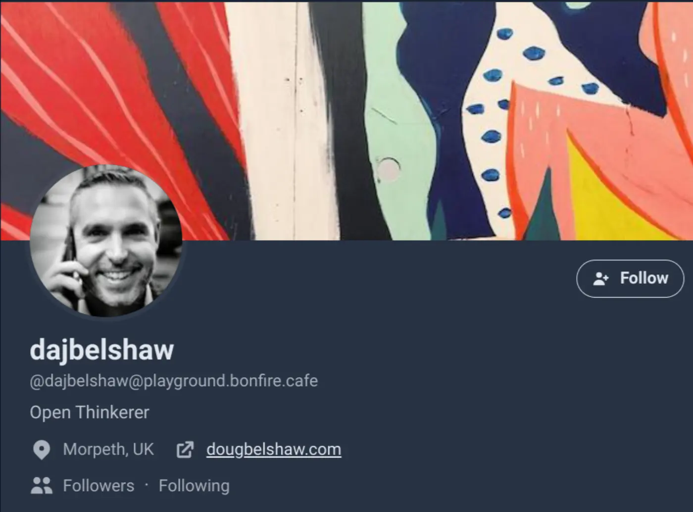 Doug Belshaw's profile on the Bonfire playground