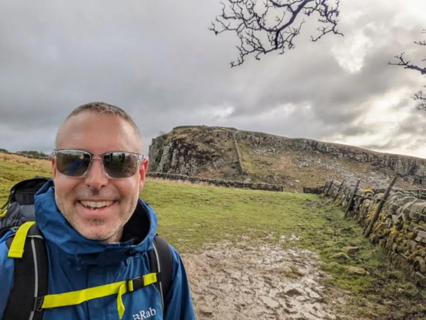 Doug near the Whinn Sill