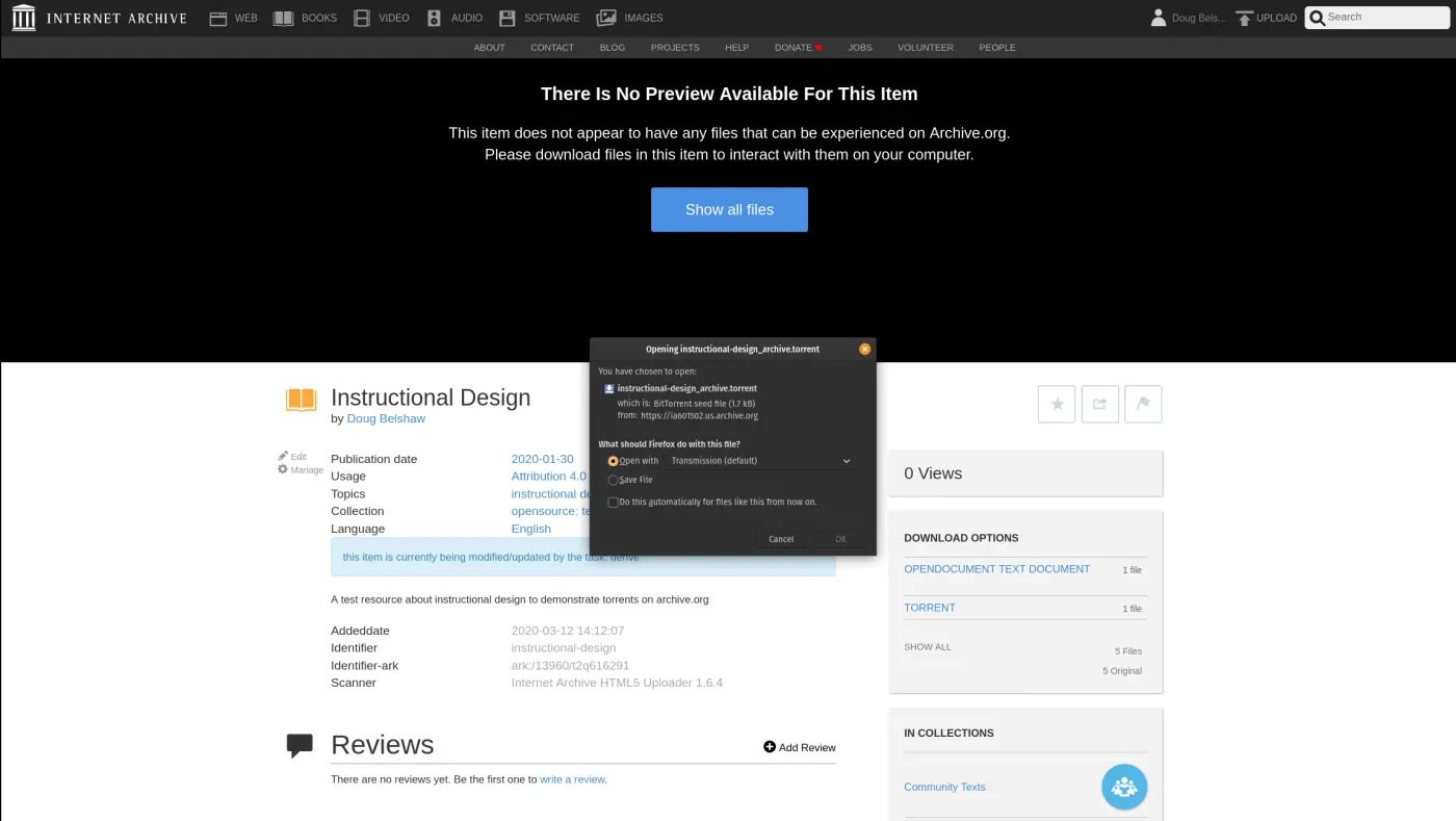 Download torrent from archive.org