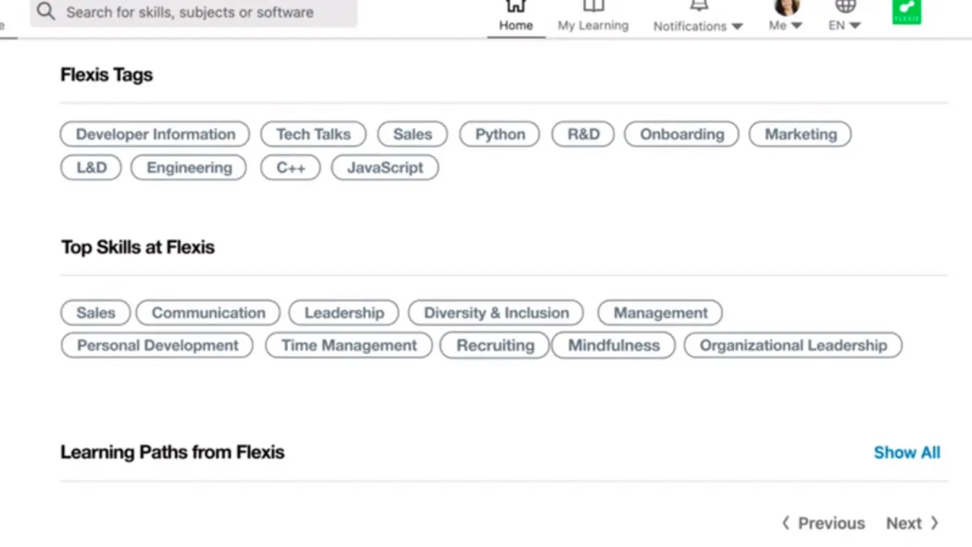 Screenshot from LinkedIn video announcing their Learning Hub