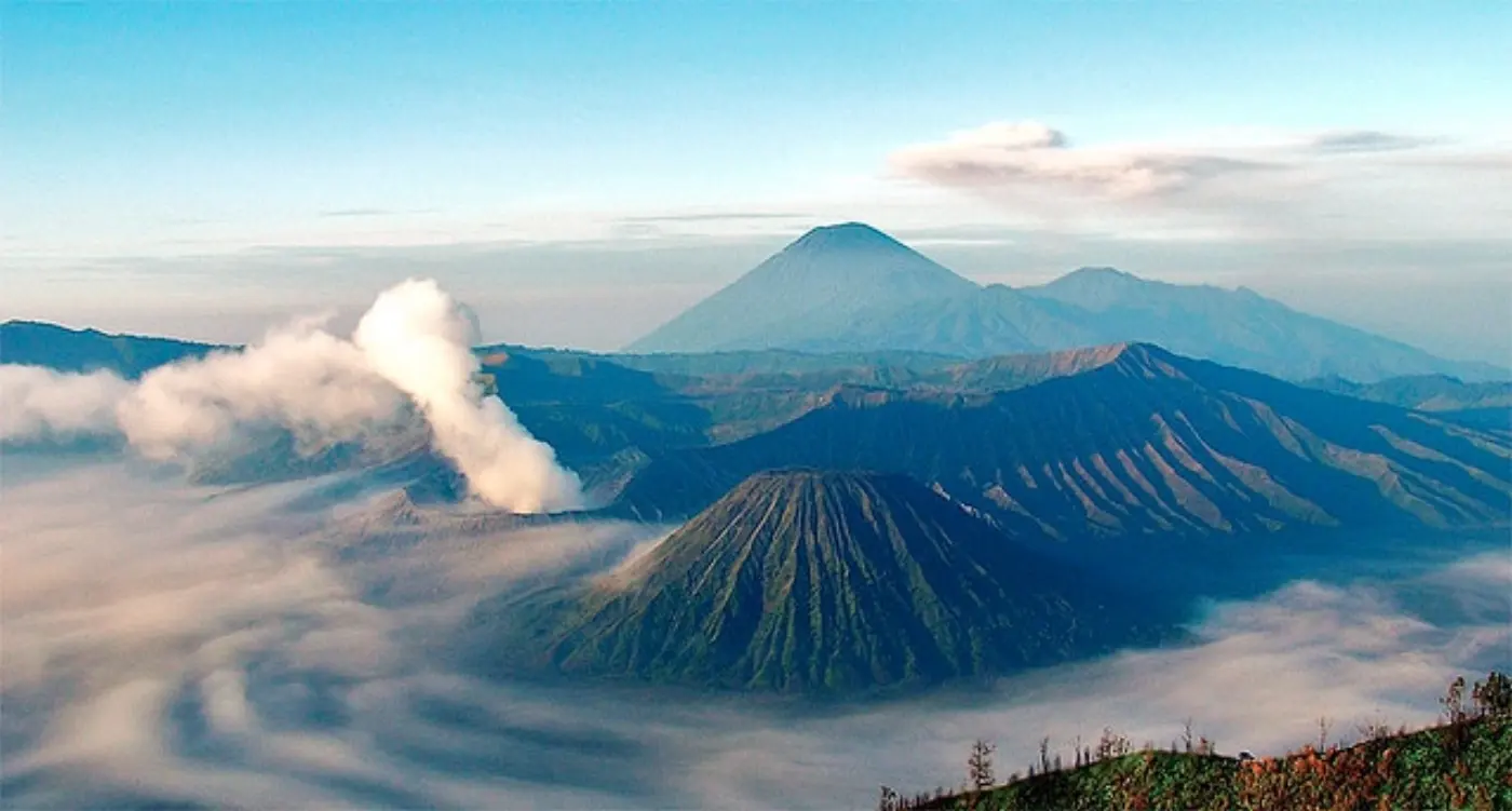 Mountains in mist