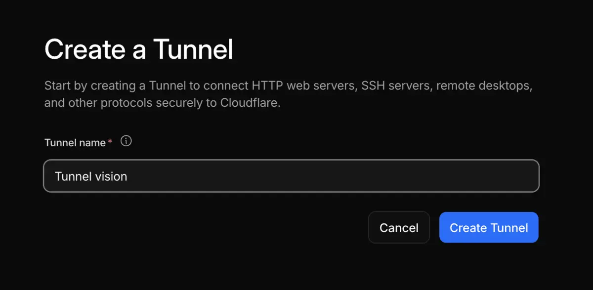 A brief guide to self-hosting websites and apps using Cloudflare Tunnel