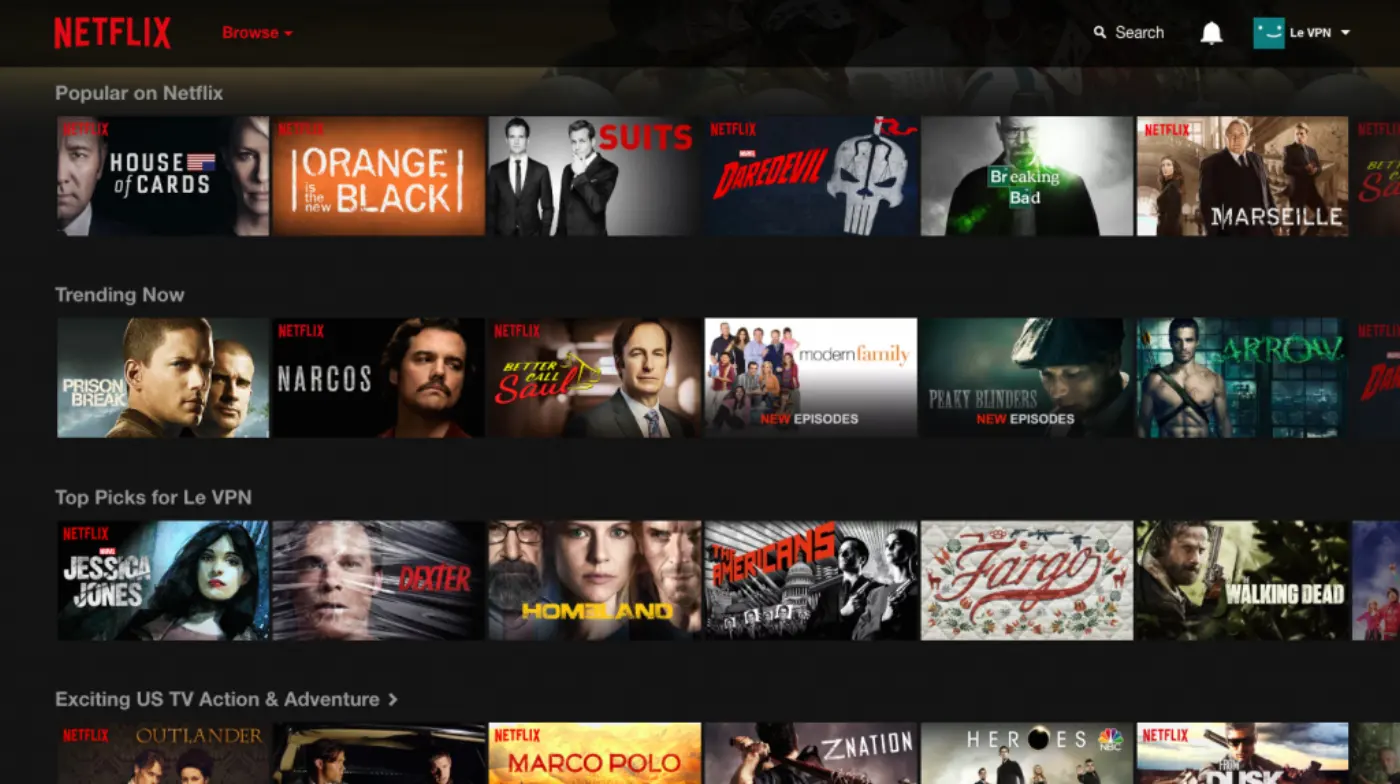 Netflix screenshot (c.2019)