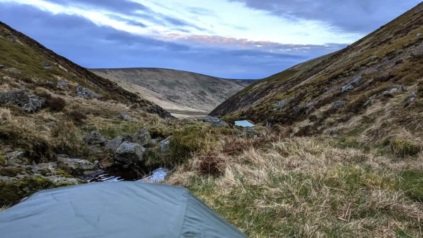 View from my tent in Hen Hole