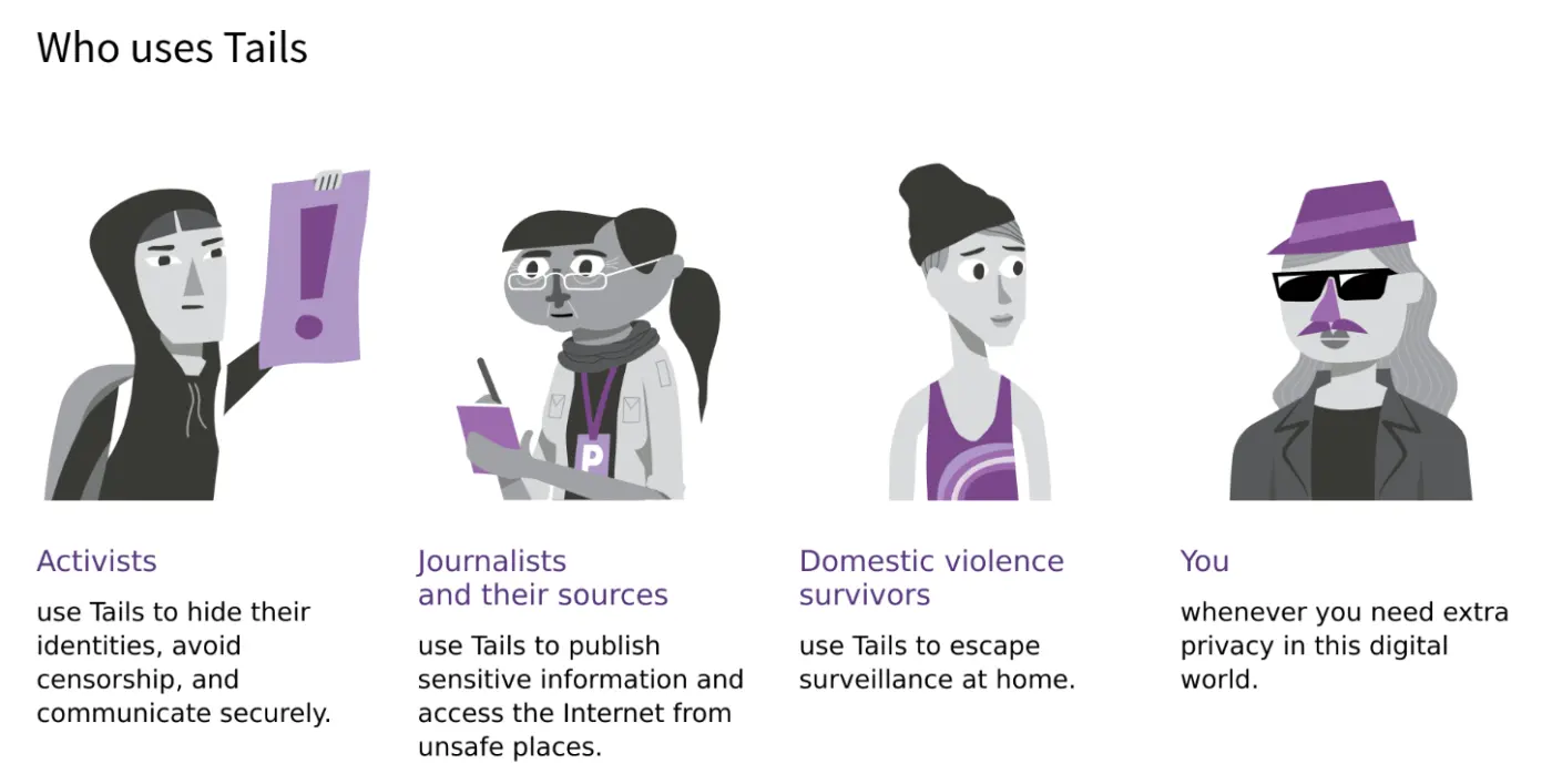 Who uses Tails - activists, journalists and their sources, domestic violence survivors, you